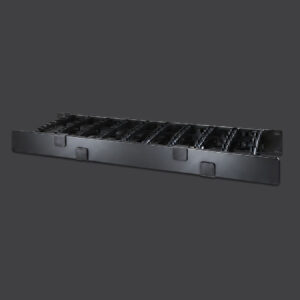 مدیریت کابل افقی ای‌پی‌سی تک‌طرفه با عمق ۶ اینچ همراه با درب مدل AR8612