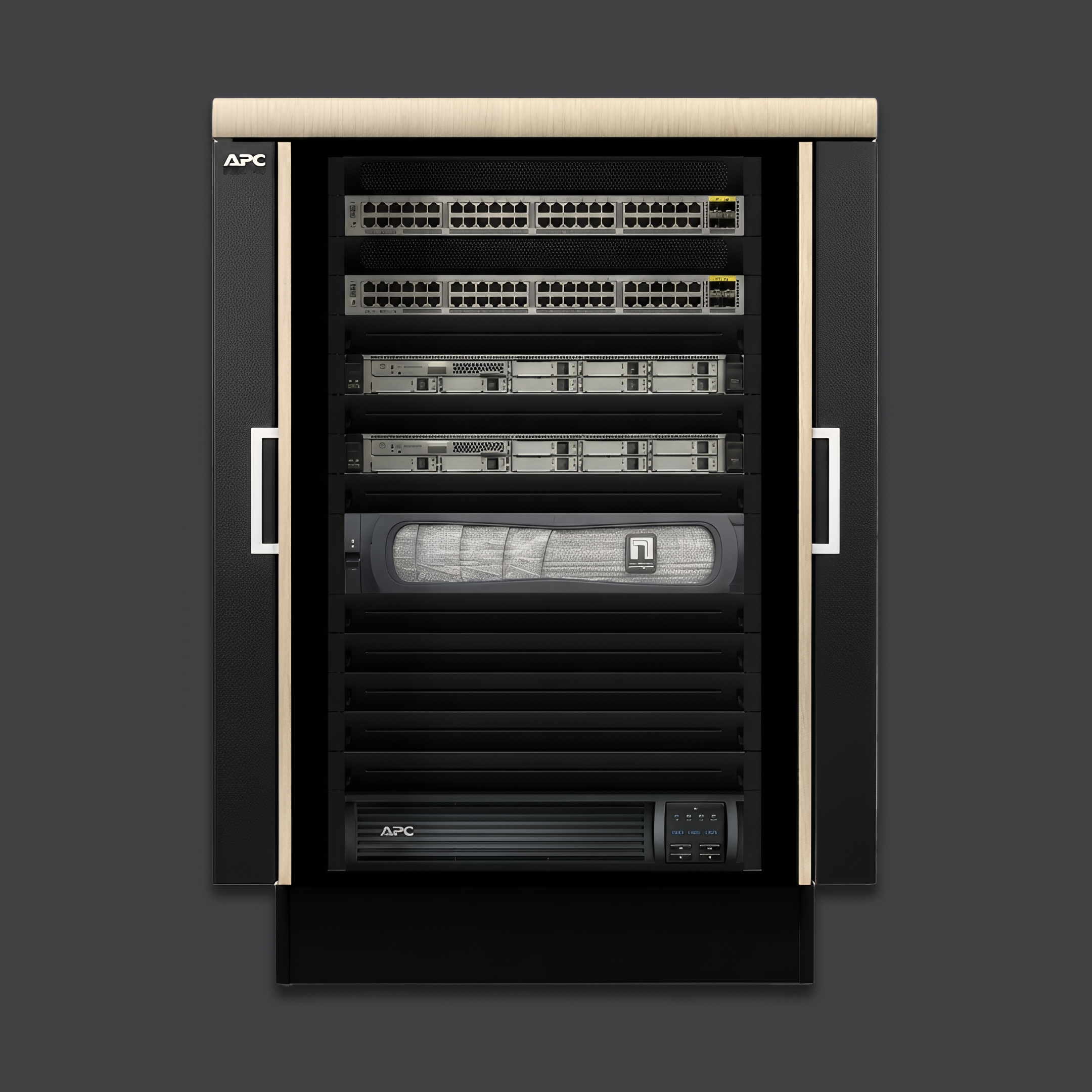رک عایق صوت APC NetShelter CX 18U - تصویر 3